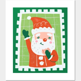 Santa Stamp Posters and Art